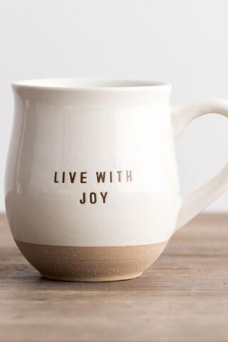 081983648113 Live With Joy Clay Dipped