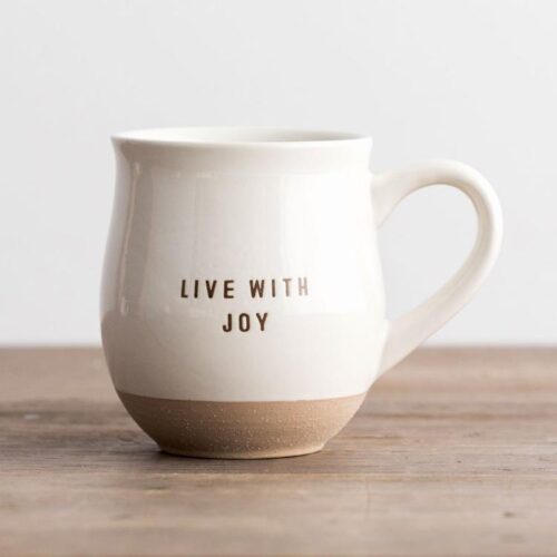 081983648113 Live With Joy Clay Dipped