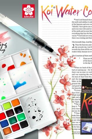 084511383821 Koi Water Color Field Sketch Kit