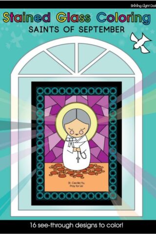 0850022924033 Stained Glass Coloring Saints Of September