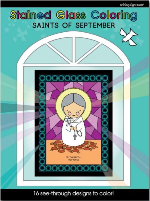 0850022924033 Stained Glass Coloring Saints Of September