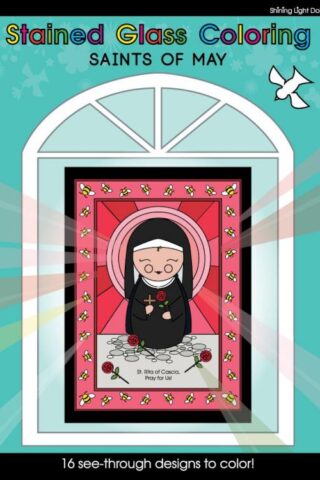 0854386004998 Stained Glass Coloring Saints Of May