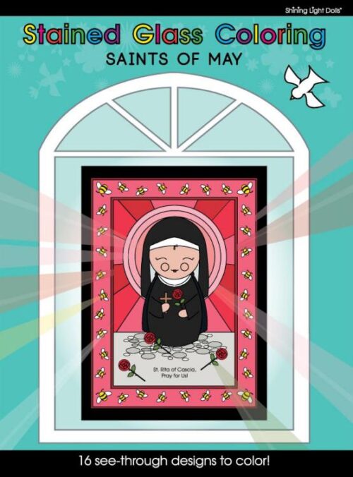 0854386004998 Stained Glass Coloring Saints Of May