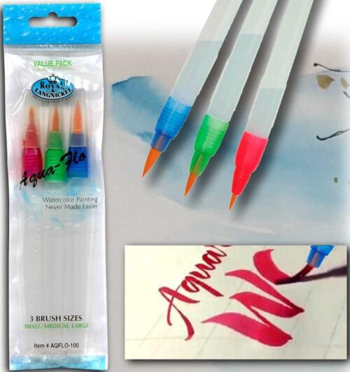090672206701 Royal And Langnickel Aqua Flo Watercolor Brushes