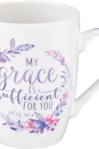 1220000130869 Encouraging Ceramic Coffee & Tea Scripture Mug for Women: My Grace Is Sufficient