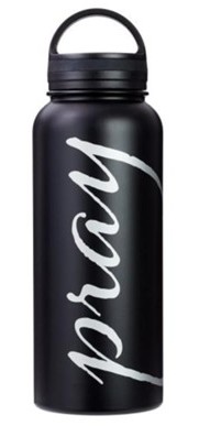 1220000131965 Pray Stainless Steel Water Bottle