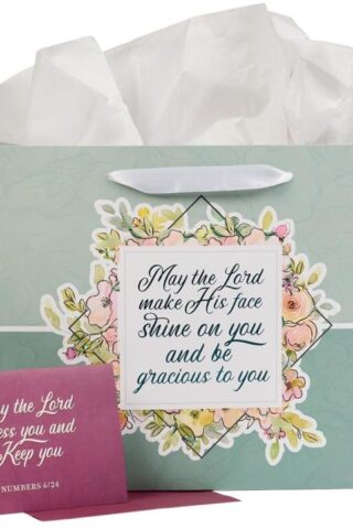 1220000139480 Women Landscape Gift Bag Set w/Card: The Lord Bless You Numb. 6:24