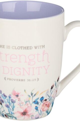 1220000139572 Scripture Ceramic Encouraging Coffee and Tea Mug for Women: Strength and Dignity