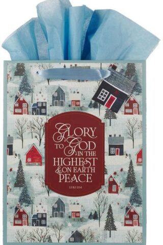1220000326972 Large Portrait Inspirational Christmas Gift Bag