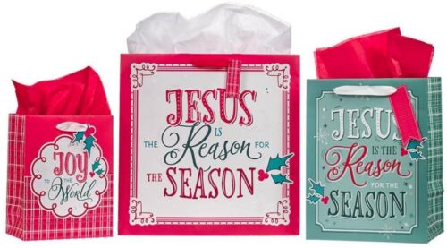 1220000328761 Three Piece Inspirational Christmas Gift Bag