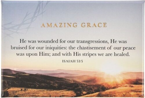 1220000720695 Amazing Grace Magnet - Isaiah 53:3
