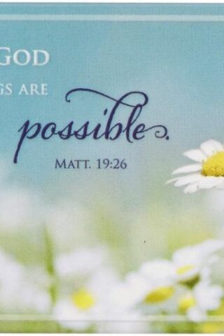 6006937113756 With God All Things Are Possible Magnet - Matthew 19:26