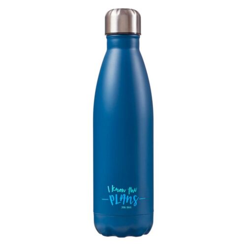 6006937135338 I Know The Plans Stainless Steel Water Bottle
