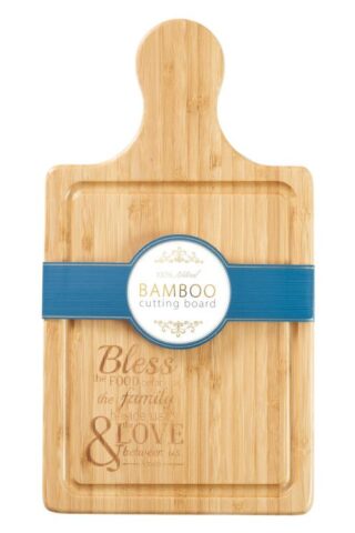 6006937138551 Bless The Food Bamboo Cutting Board