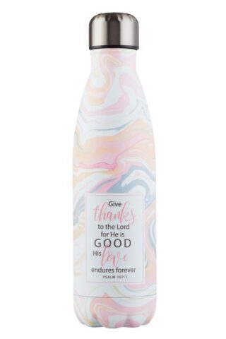 6006937138780 Psalm 107:1 Stainless Steel Water Bottle