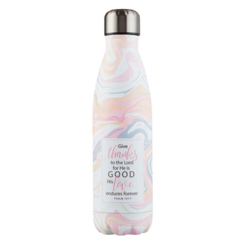 6006937138780 Psalm 107:1 Stainless Steel Water Bottle