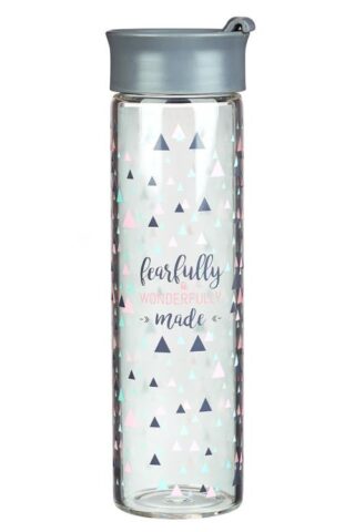 6006937145955 Fearfully And Wonderfully Made Glass Water Bottle