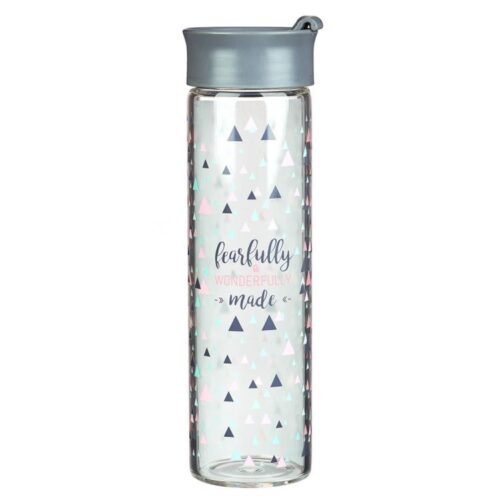 6006937145955 Fearfully And Wonderfully Made Glass Water Bottle