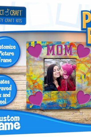 605444077757 Perfect Craft Cast And Paint Picture Frame Kit