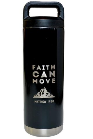612978389249 Faith Can Move Stainless Steel Bottle