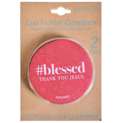 612978405062 Hashtag Blessed Coaster