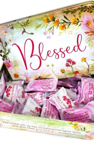 641520003364 Blessed Strawberry And Cream Candy Tin