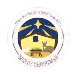 692193806752 Manger Merry Christmas Plate