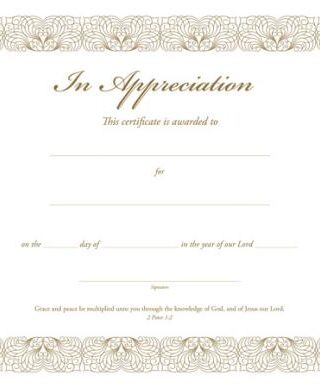730817347745 Appreciation Certificate