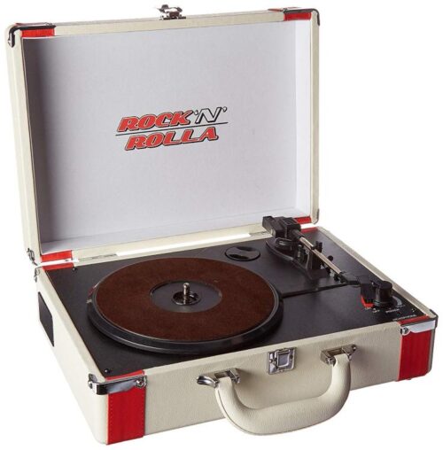780014091002 Rock N Rolla Premium Portable Bluetooth USB Vinyl Record Player Turntable