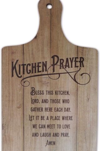 785525309363 Kitchen Prayer Paddle Wall Plaque With Hanger