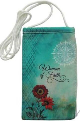 785525311601 Woman Of Faith Phone Tote