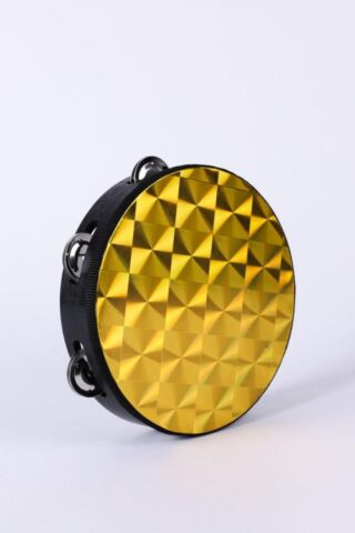788200117062 Goldtone Tambourine Single Row 6 Pairs