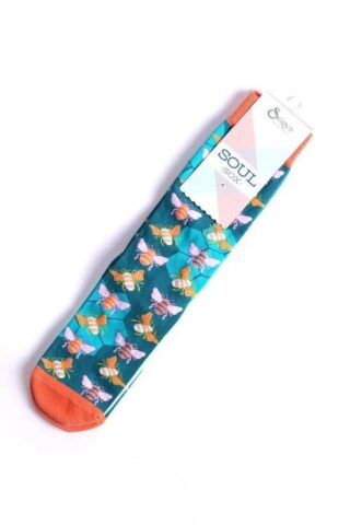 788200504381 Bee Kind Socks Fits Men Sizes 8-13 Women 9-Up