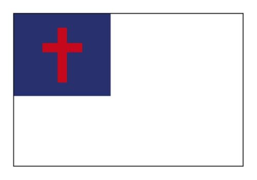 796745093574 Christian Flag With Pole