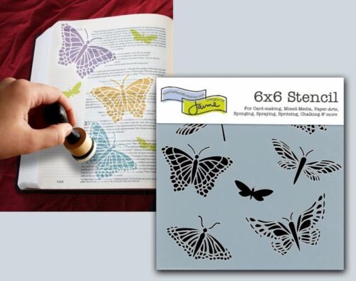 842254008605 Mariposas Butterflies Bible Journaling Stencil