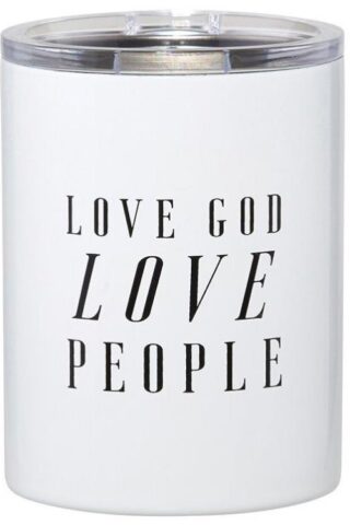 886083763199 Love God Love People Stainless Steel Tumbler