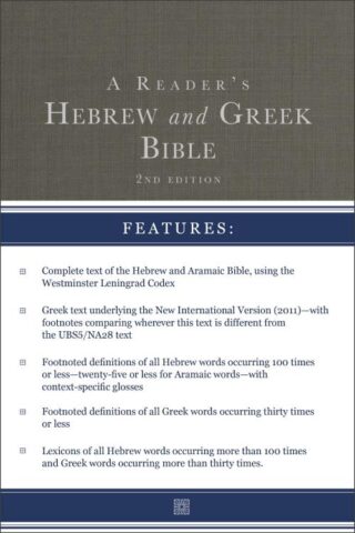 9780310109938 Readers Hebrew And Greek Bible Second Edition