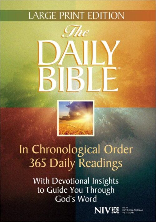 9780736958523 Daily Bible Large Print Edition In Chronological Order 365 Daily Readings