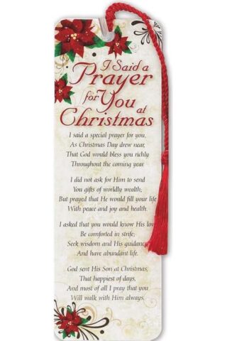 603799436458 I Said A Prayer For You At Christmas Tassel Bookmark
