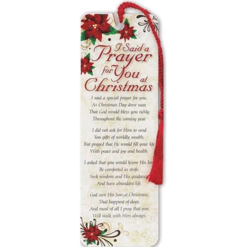 603799436458 I Said A Prayer For You At Christmas Tassel Bookmark