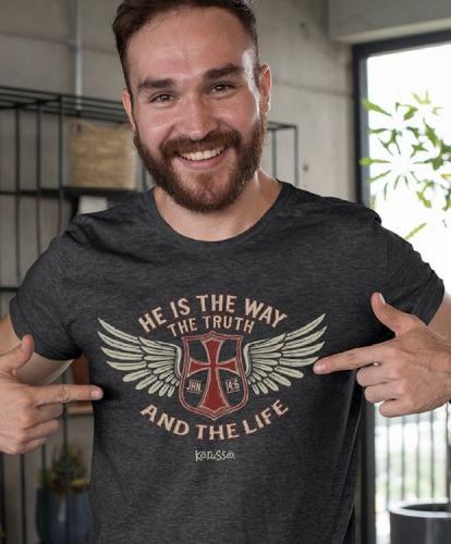 612978642702 He Is The Way The Truth And The Life Wings (Small T-Shirt)