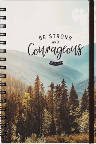 9781642724165 Be Strong And Courageous Large Journal With Elastic Closure Joshua 1:9