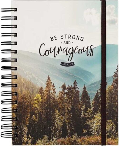 9781642724165 Be Strong And Courageous Large Journal With Elastic Closure Joshua 1:9