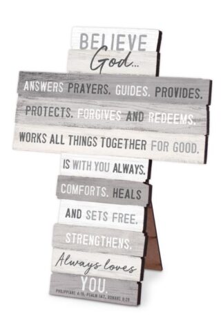 667665114376 Believe God Stacking Words Small Wood