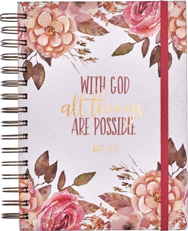 9781642724141 With God All Things Are Possible Large Journal With Elastic Closure Matthew