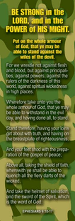 042516160069 Be Strong Armor Of God Bookmarks