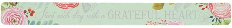 1220000371231 With Love Inspirational Women's Start Each Day with a Grateful Heart - XL Magnet