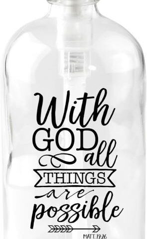 737682051654 With God All Things Soap Dispenser