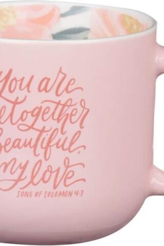 1220000721258 Altogether Beautiful Floral Ceramic Coffee Mug Song Of Solomon 4:7