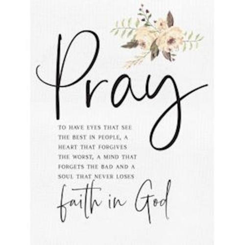 656200376751 Pray Canvas